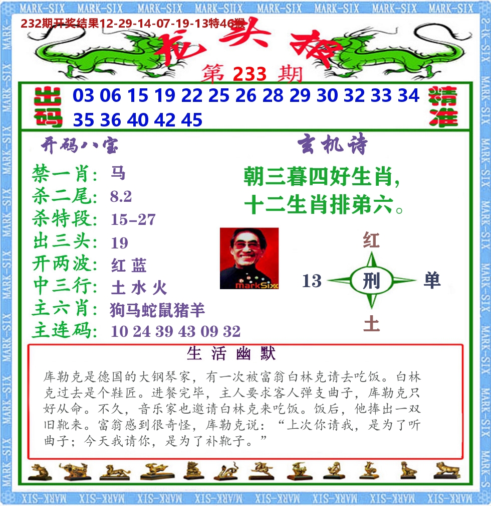 澳门龙头报 第233期
