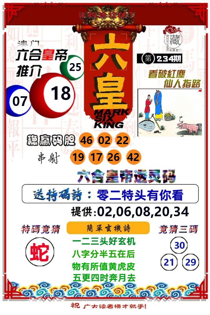 六皇 第234期