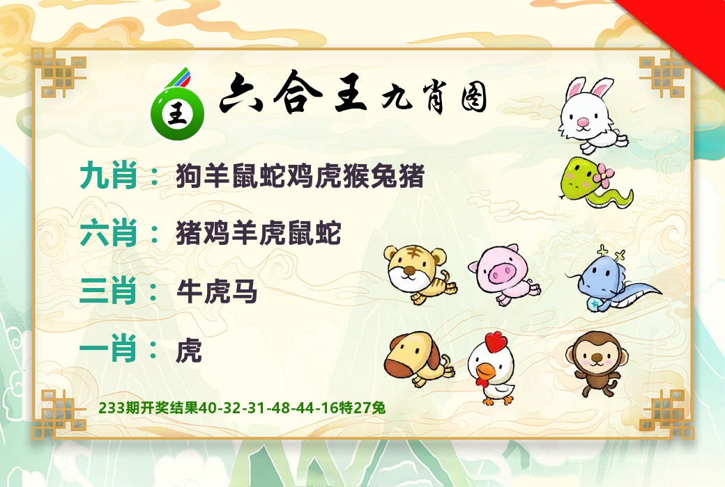六合王九肖图 第234期