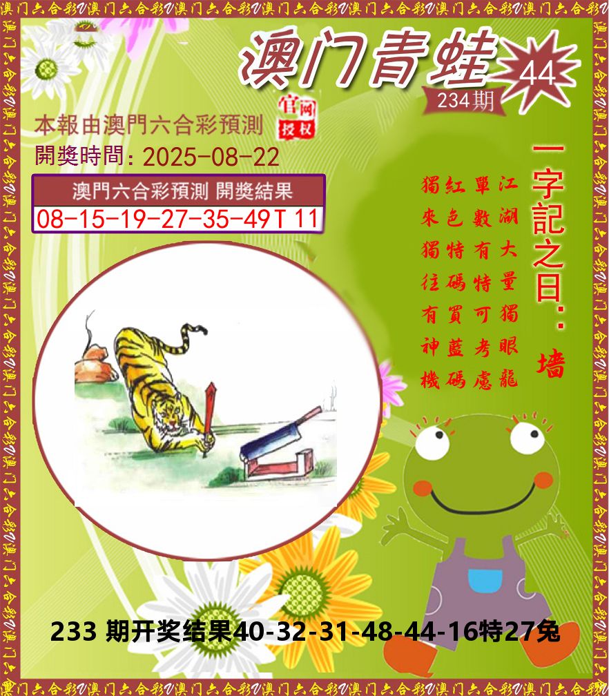 青蛙系列44 第234期