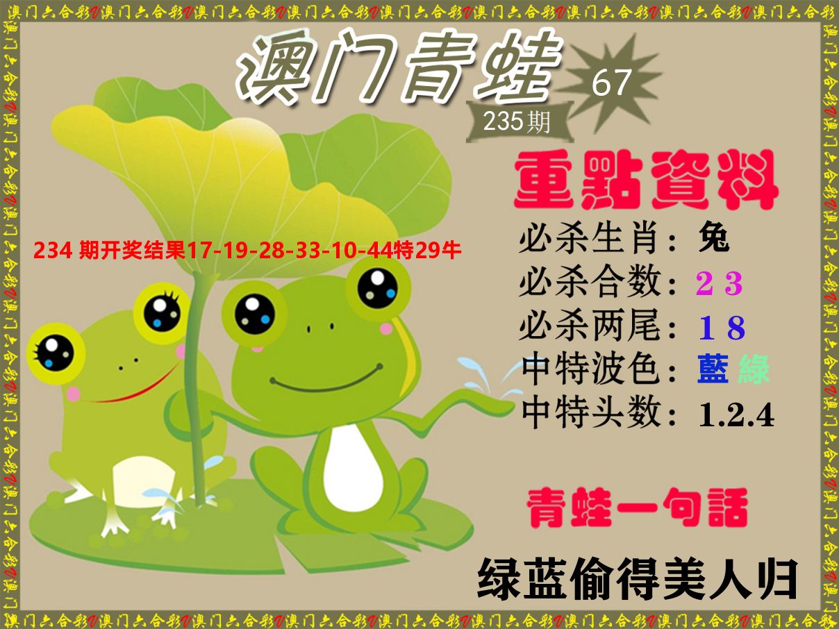 青蛙系列67 第235期