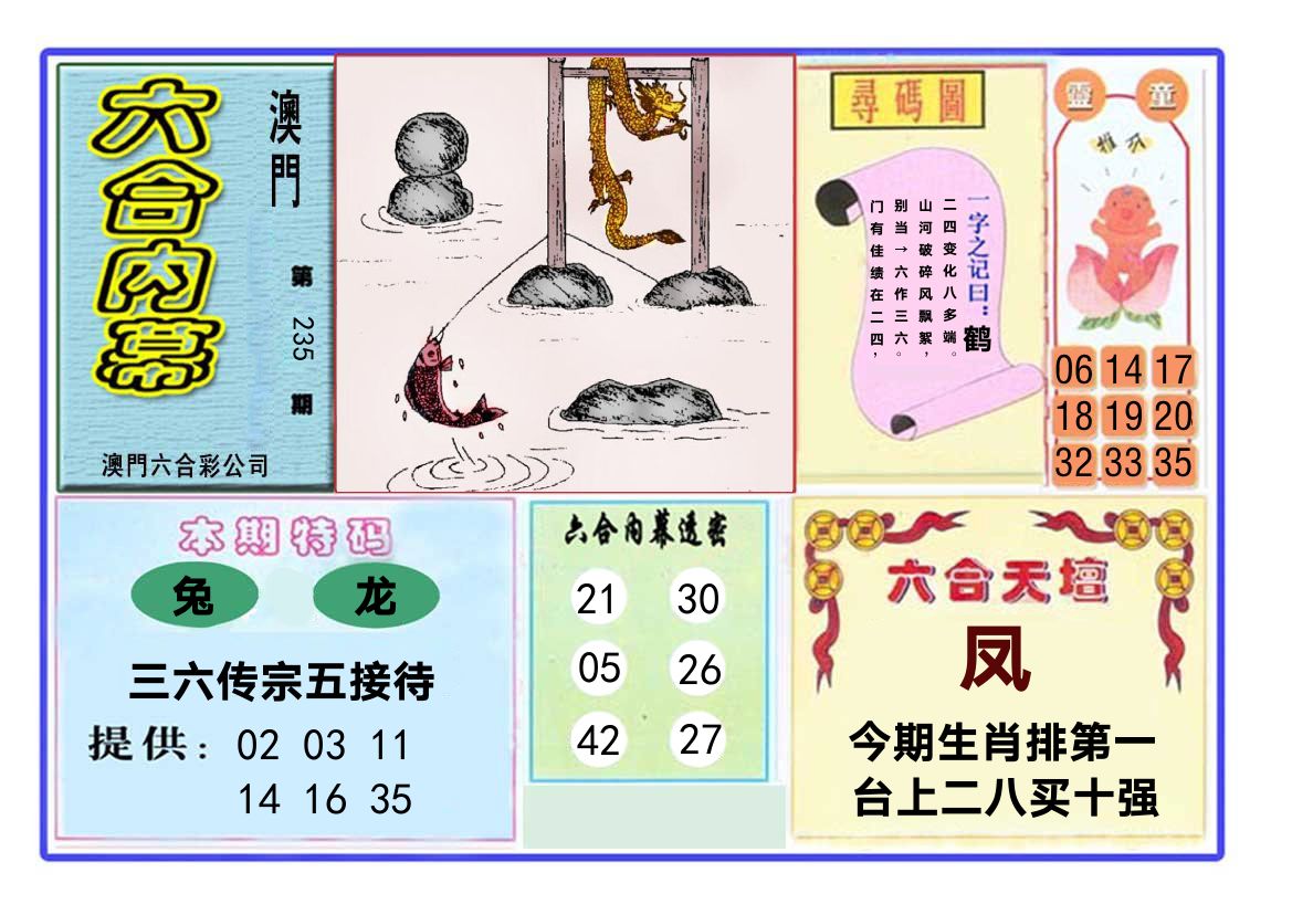 六合内幕 第235期