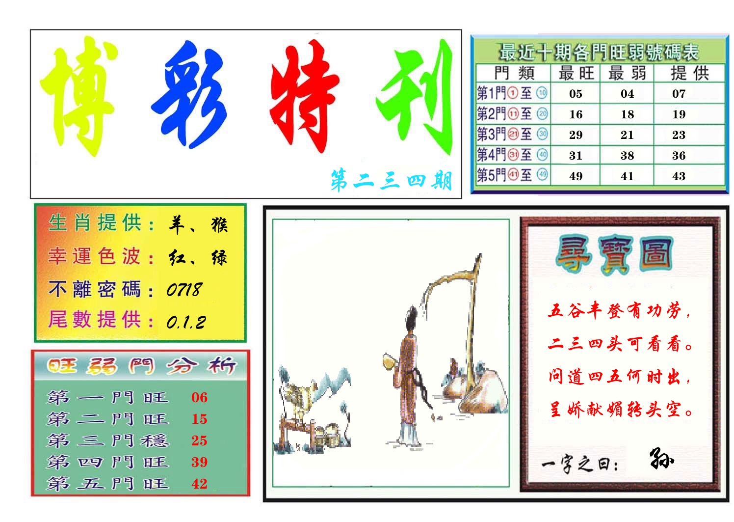 博彩特刊 第235期