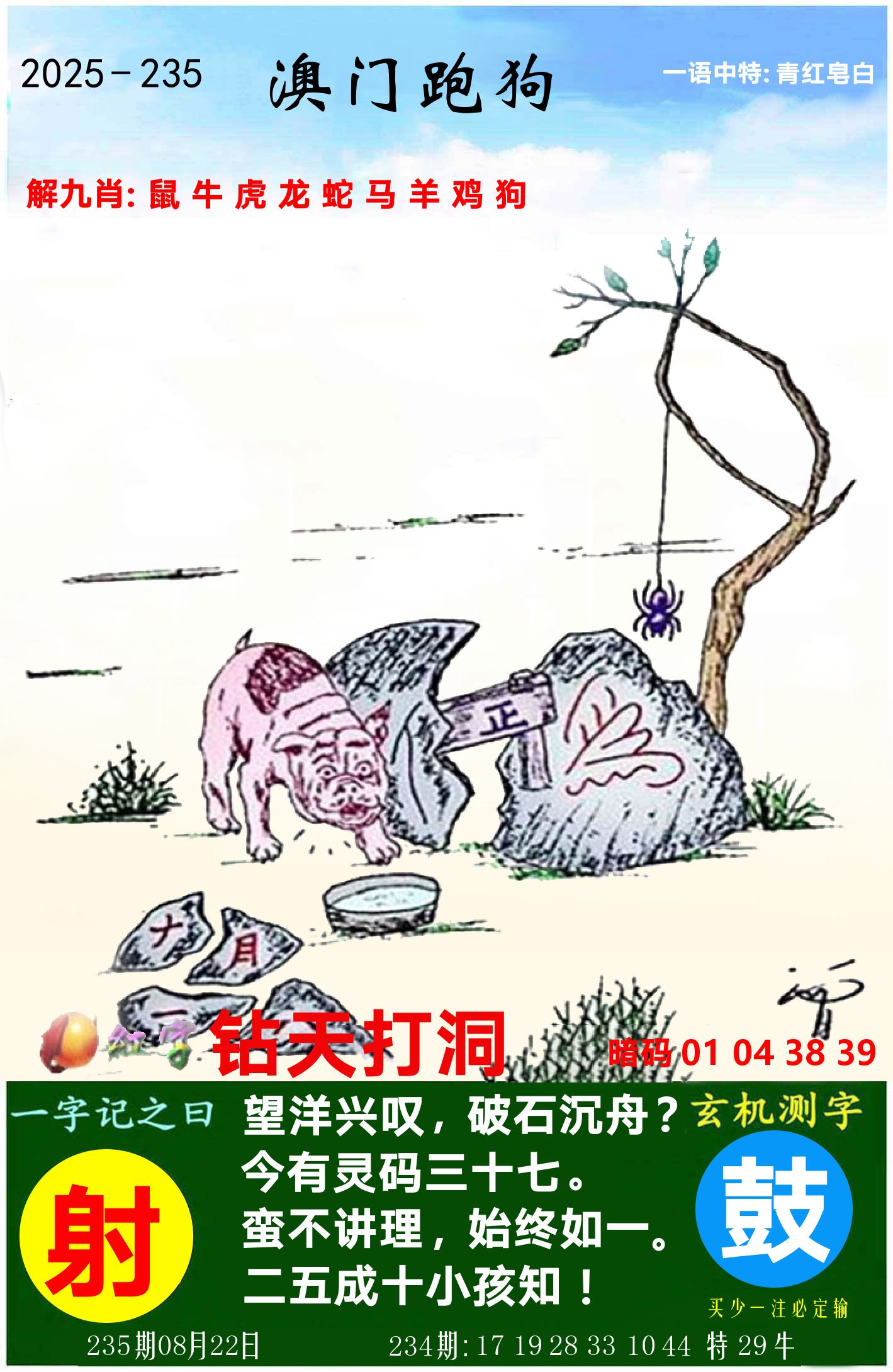 澳门跑狗图 第235期