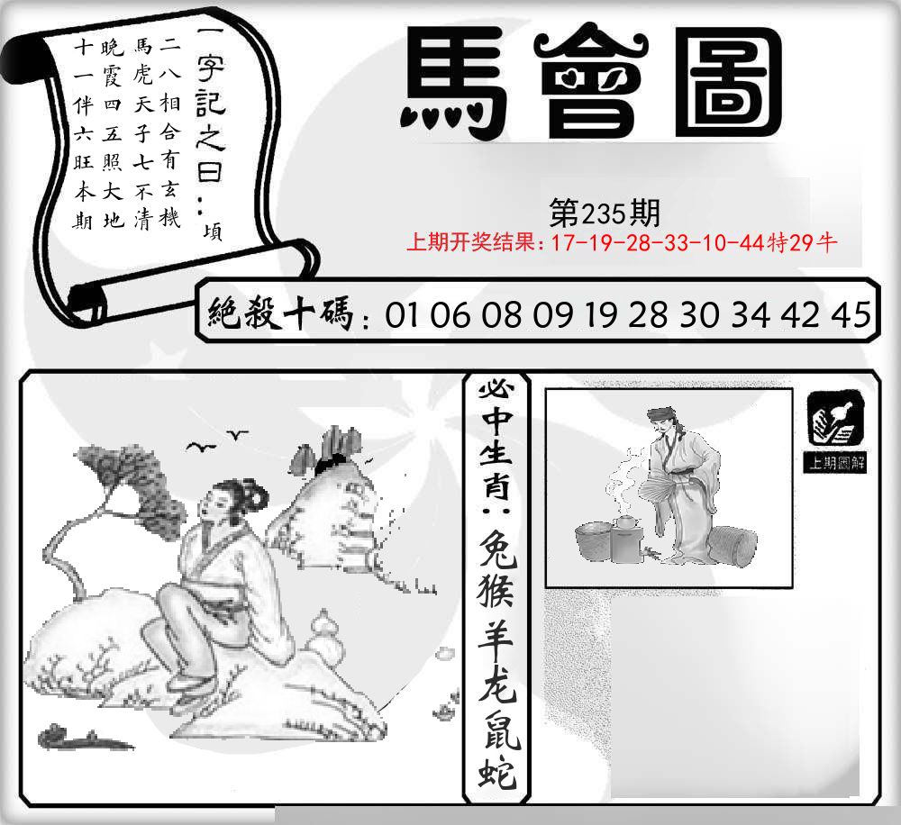 马会图 第235期