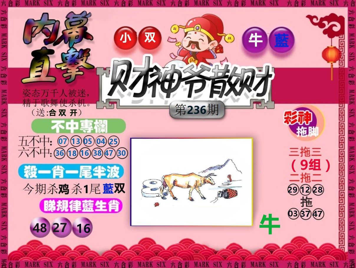 财神爷散财 第236期