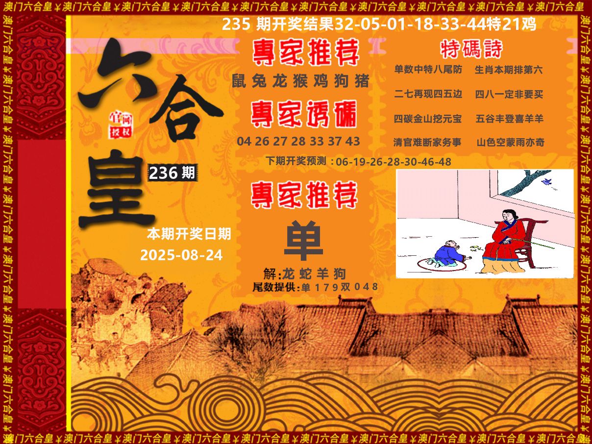 六合皇系列 第236期