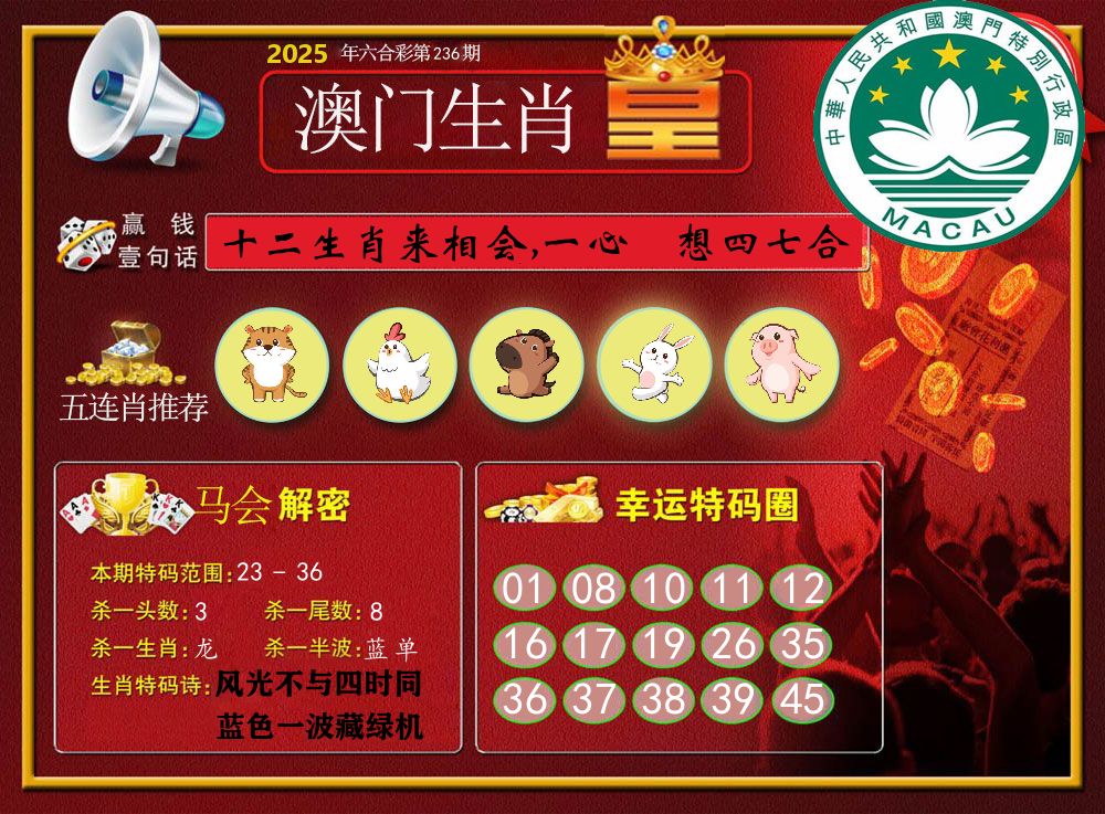 澳门生肖皇 第236期