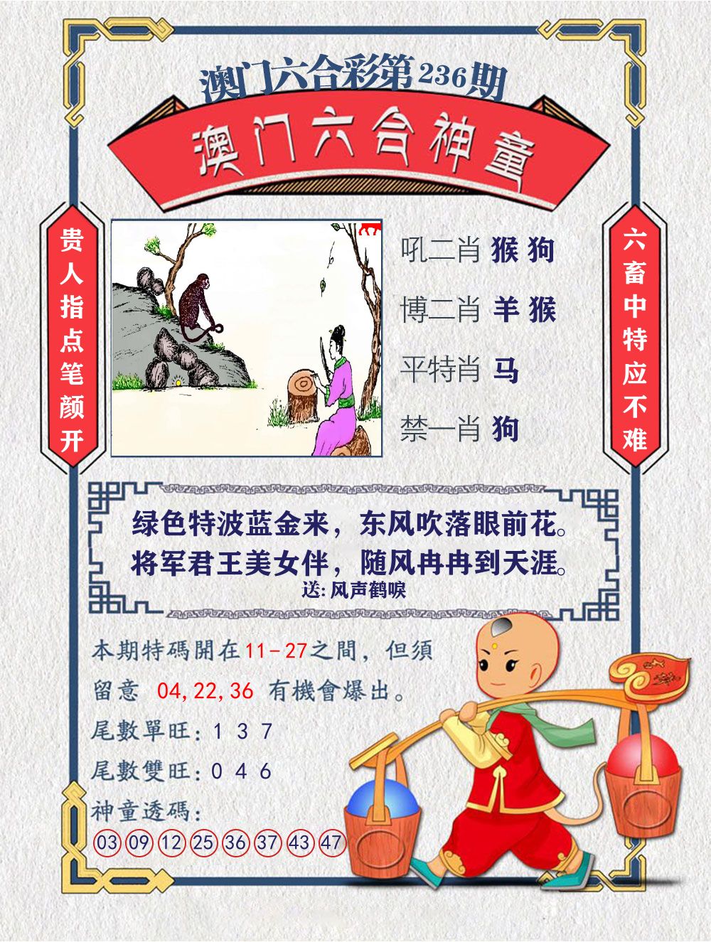 六合神童 第236期