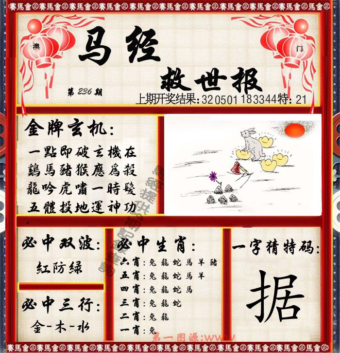 马经救世报 第236期