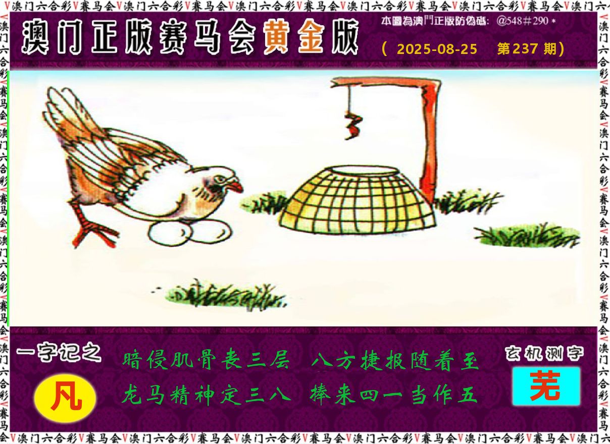 赛马会黄金版 第237期