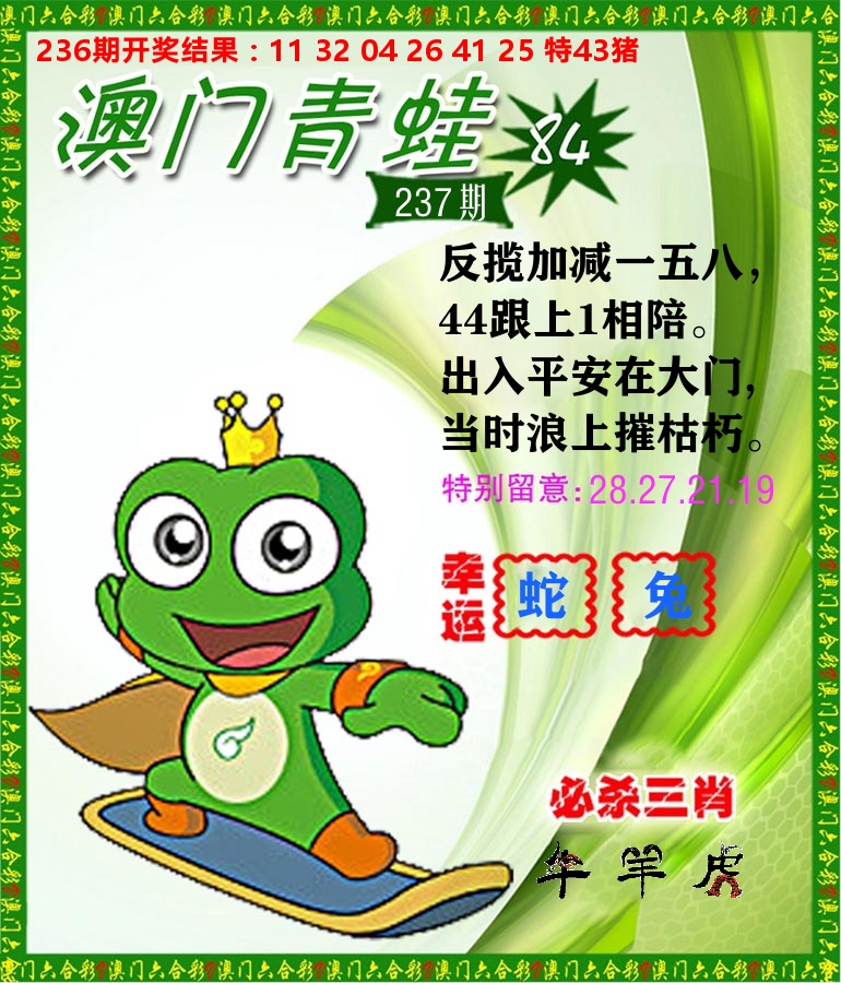 青蛙系列84 第237期