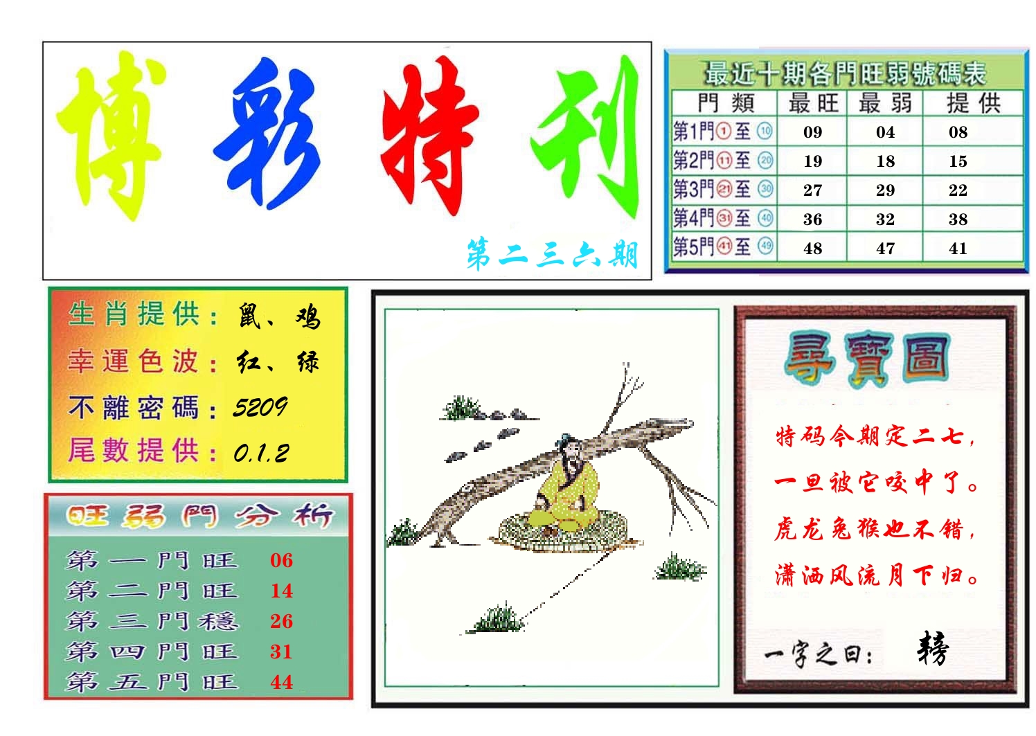 博彩特刊 第237期