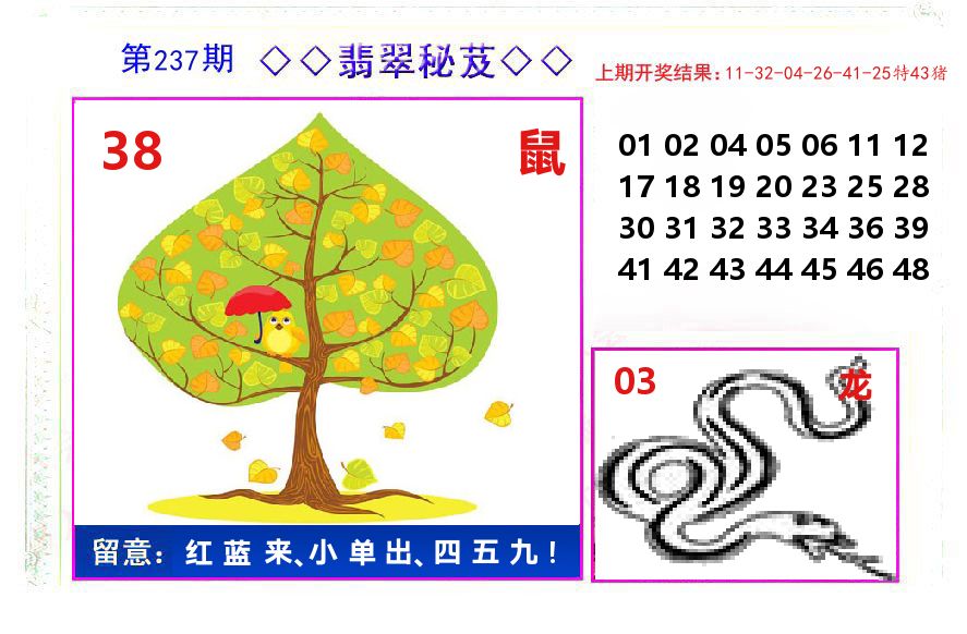 翡翠秘芨 第237期
