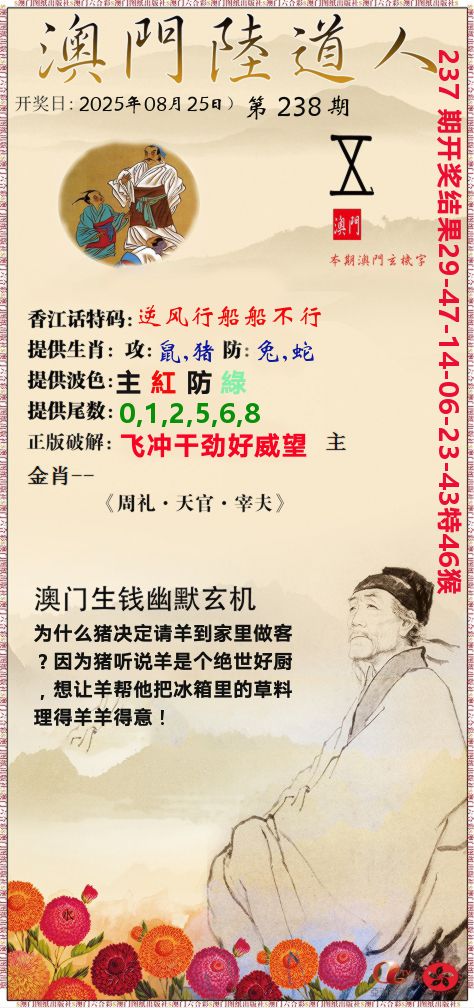 澳门陆道人 第238期
