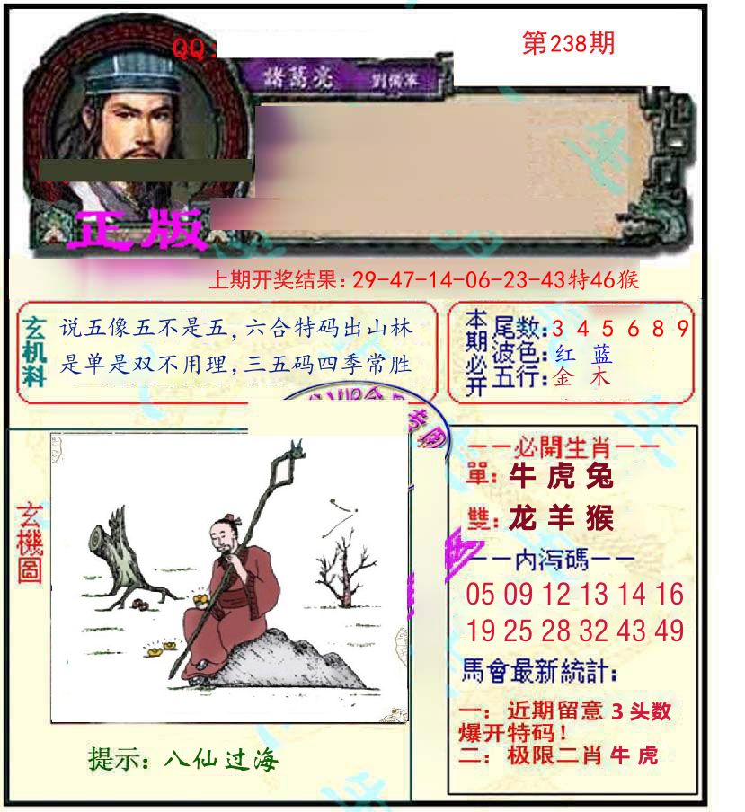 诸葛亮玄机 第238期