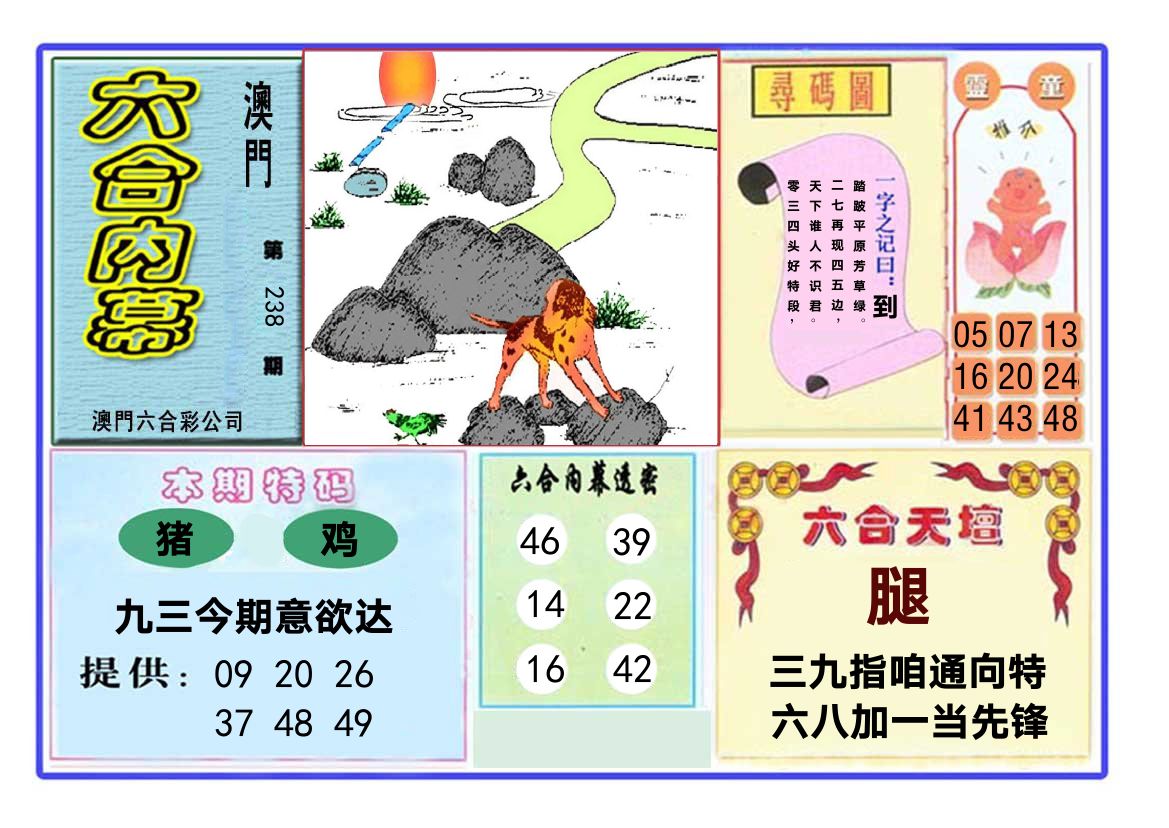 六合内幕 第238期