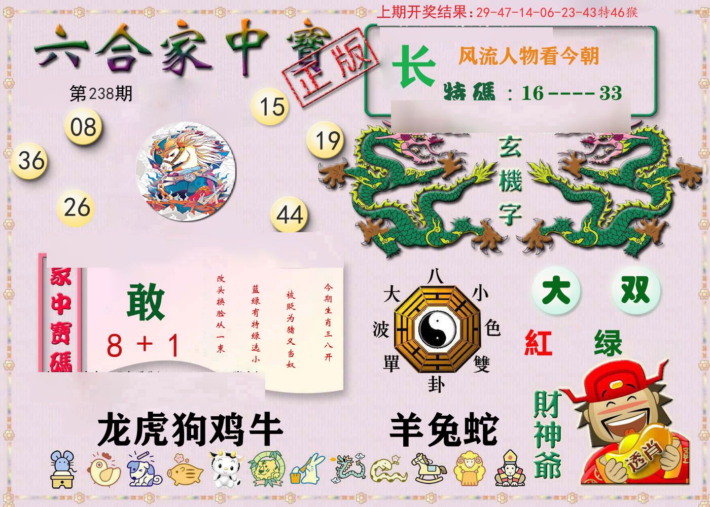 六合家中宝 第238期