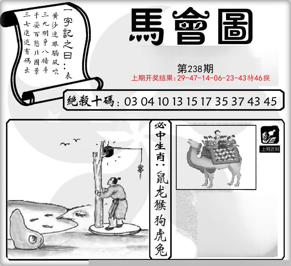 马会图 第238期