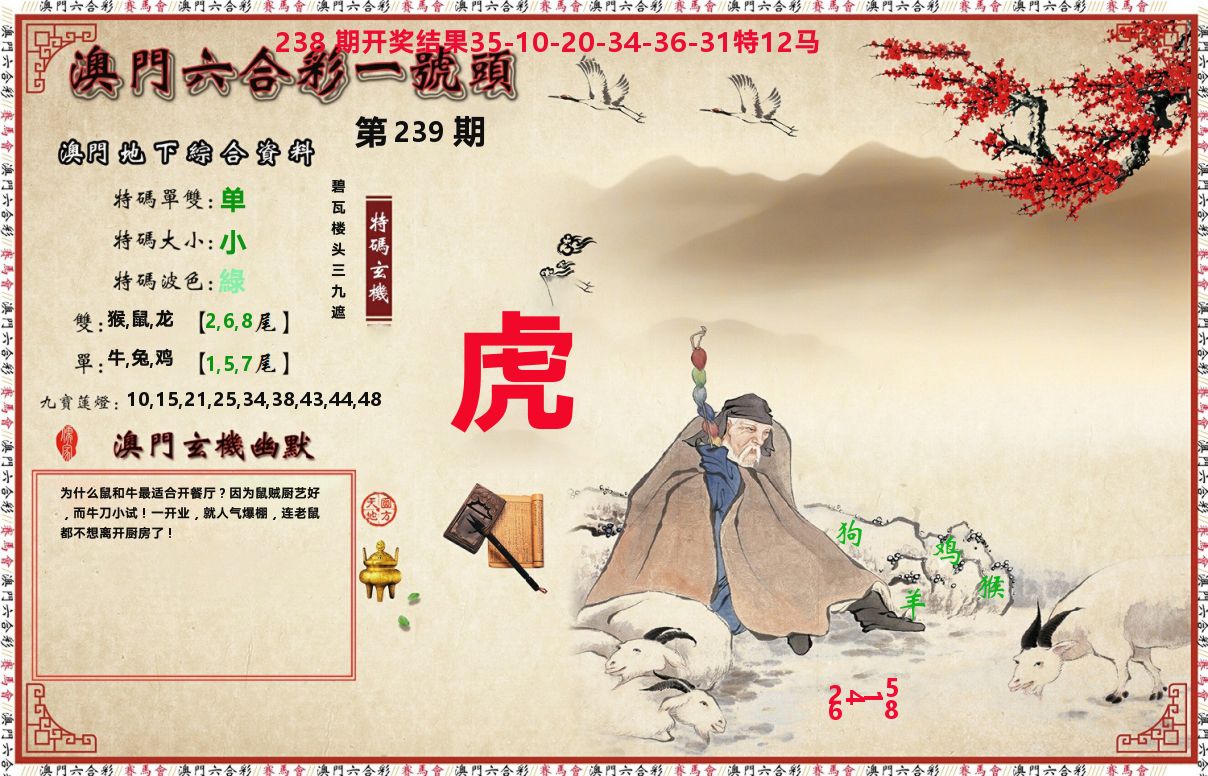 一号头 第239期