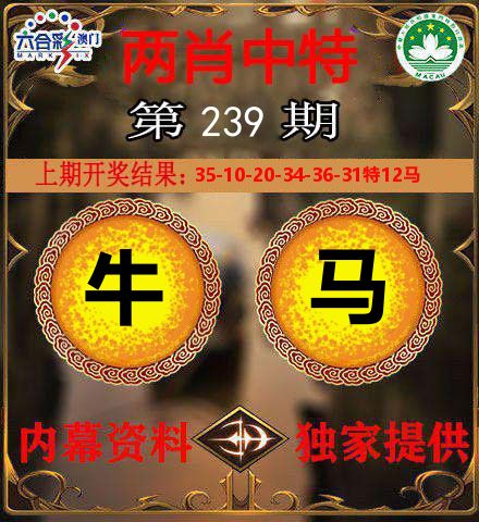 两肖中特 第239期