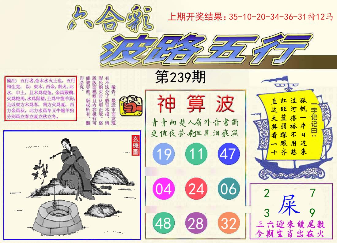 波路五行 第239期