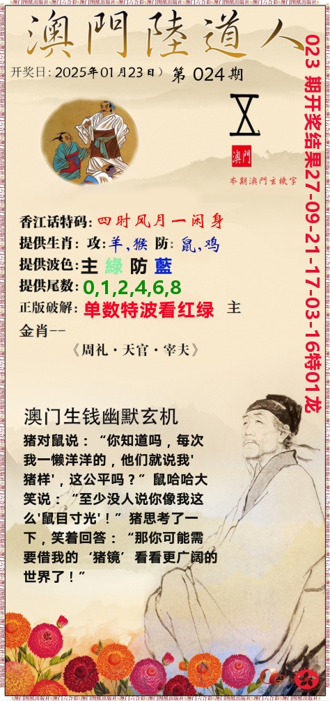 澳门陆道人 第24期