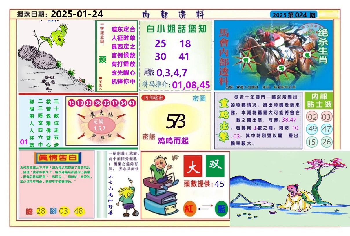 澳门内部透料A 第24期