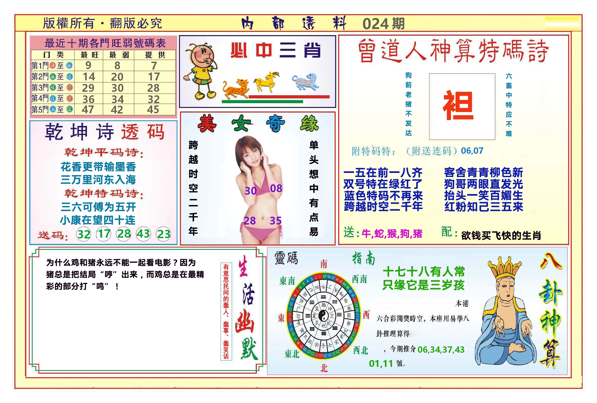 澳门内部透料B 第24期