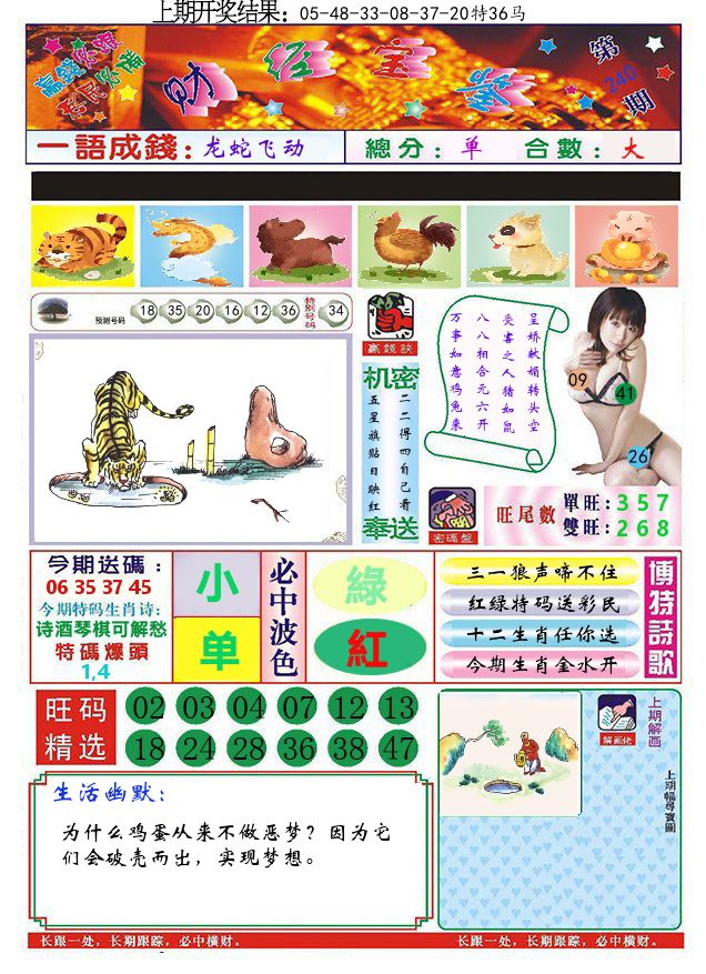 澳门财经宝鉴 第240期