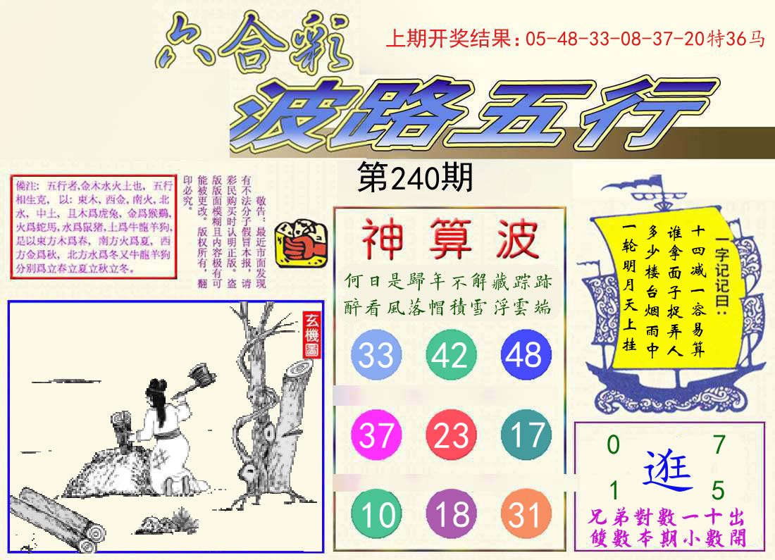 波路五行 第240期