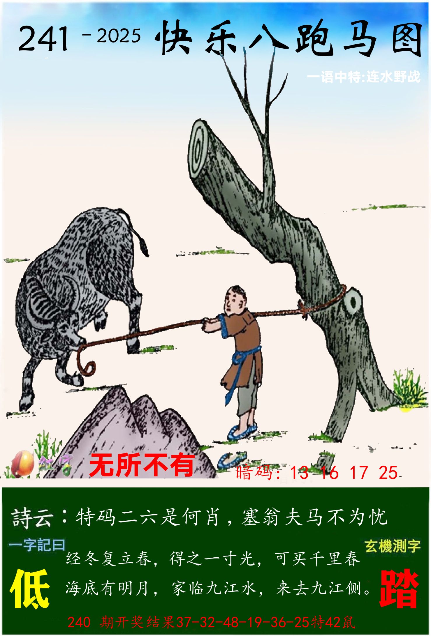 澳门跑马 第241期