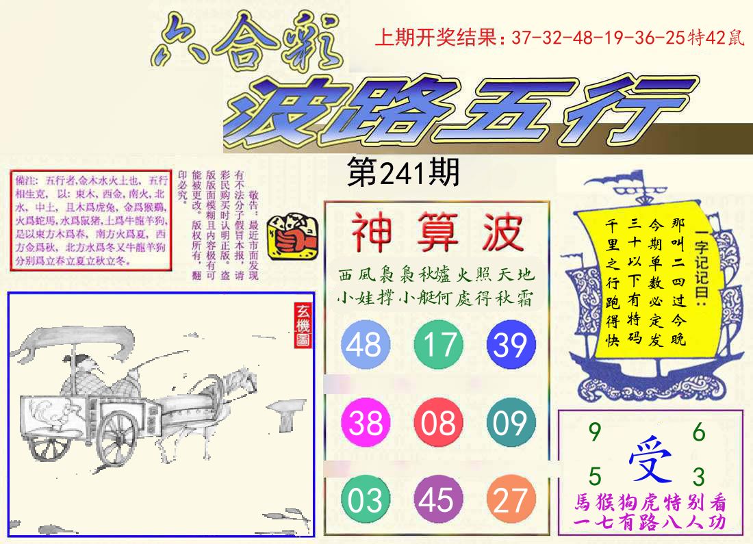 波路五行 第241期