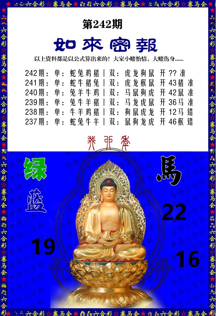 如来密报 第242期