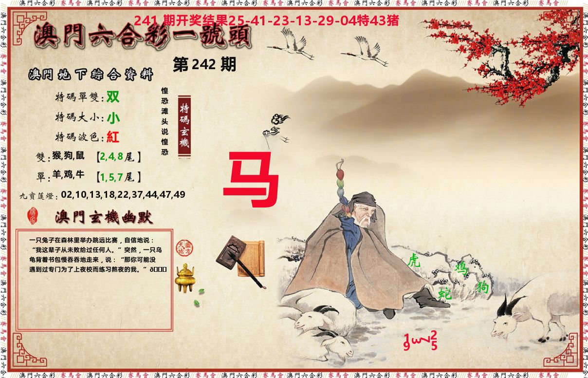 一号头 第242期