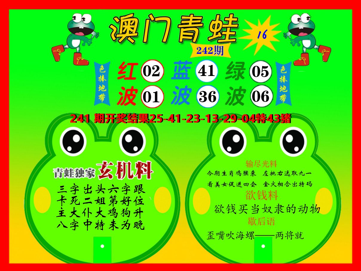 青蛙系列16 第242期
