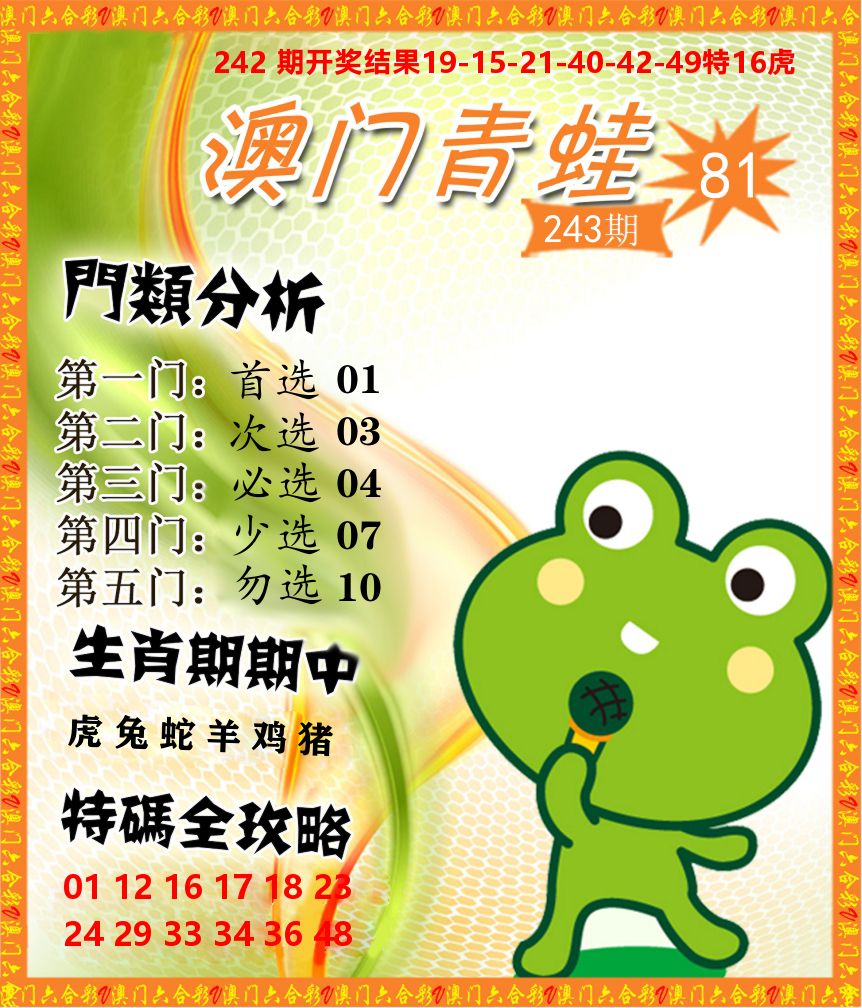 青蛙系列81 第243期