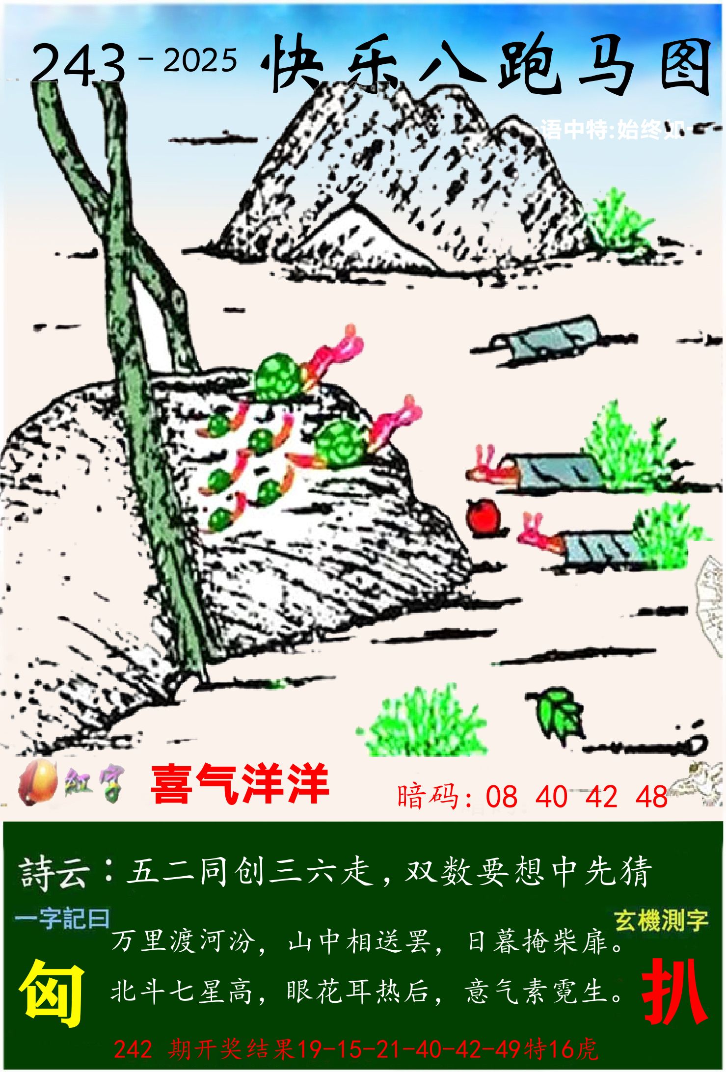 澳门跑马 第243期