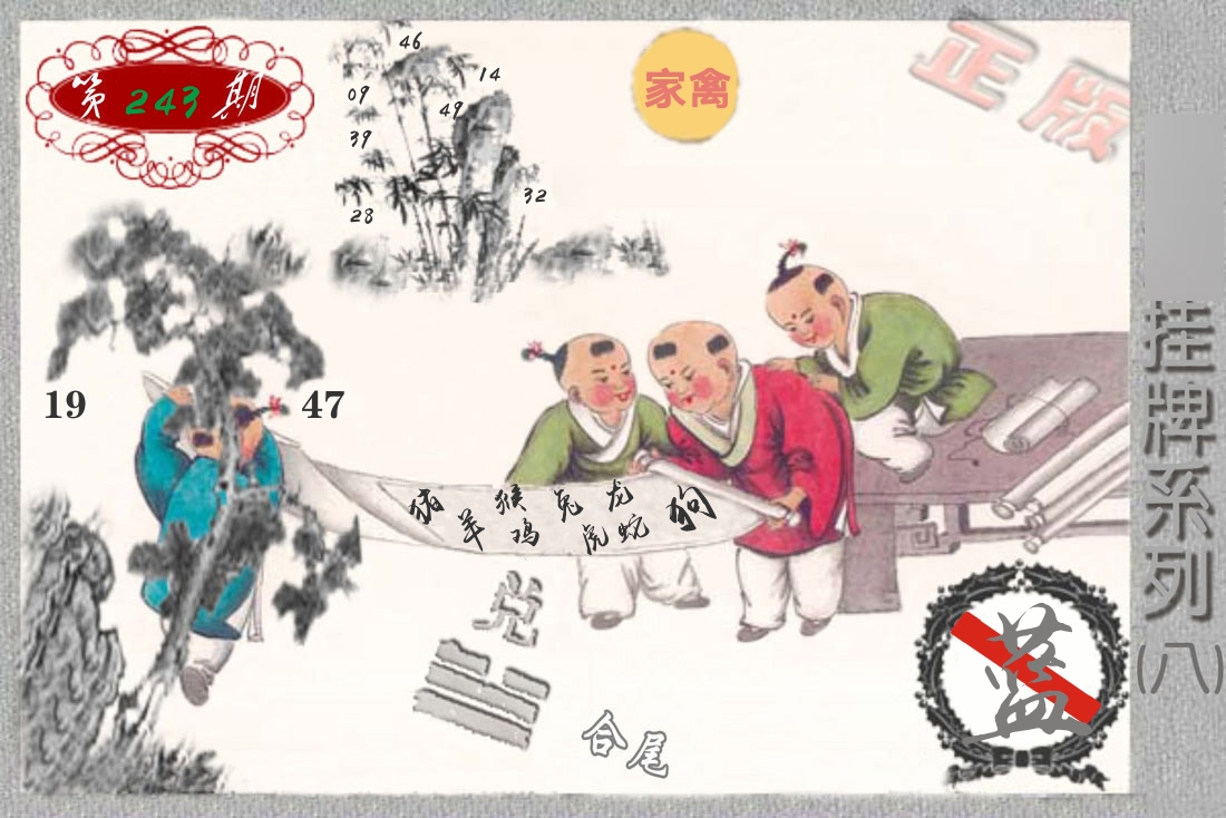挂牌系列8 第243期