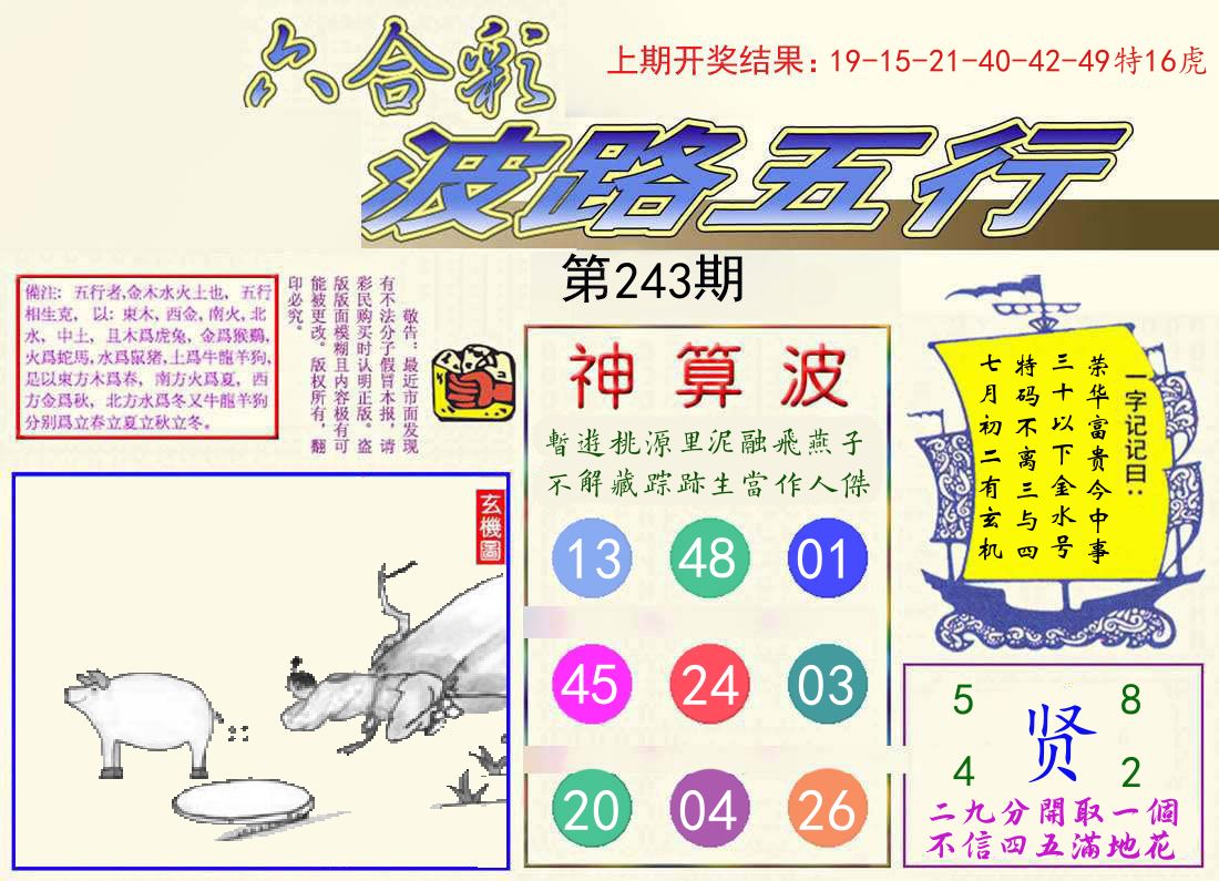 波路五行 第243期