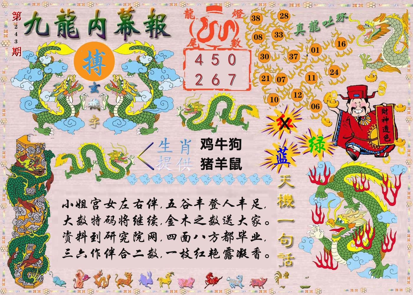 澳门内幕报 第243期