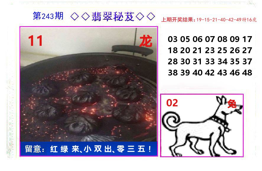 翡翠秘芨 第243期