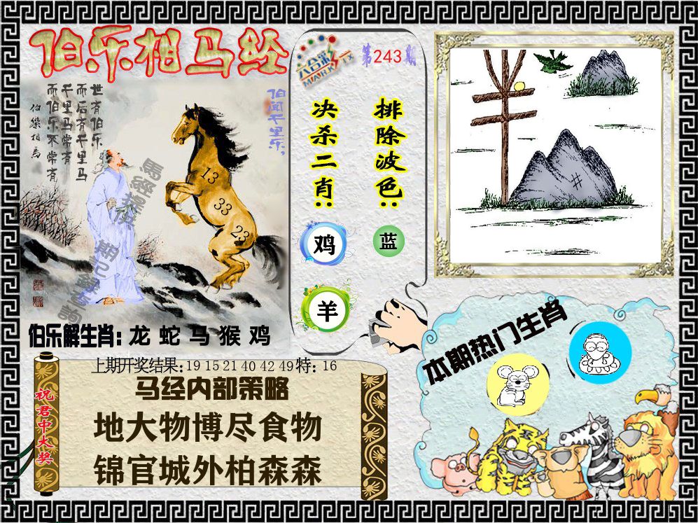 伯乐相马经 第243期