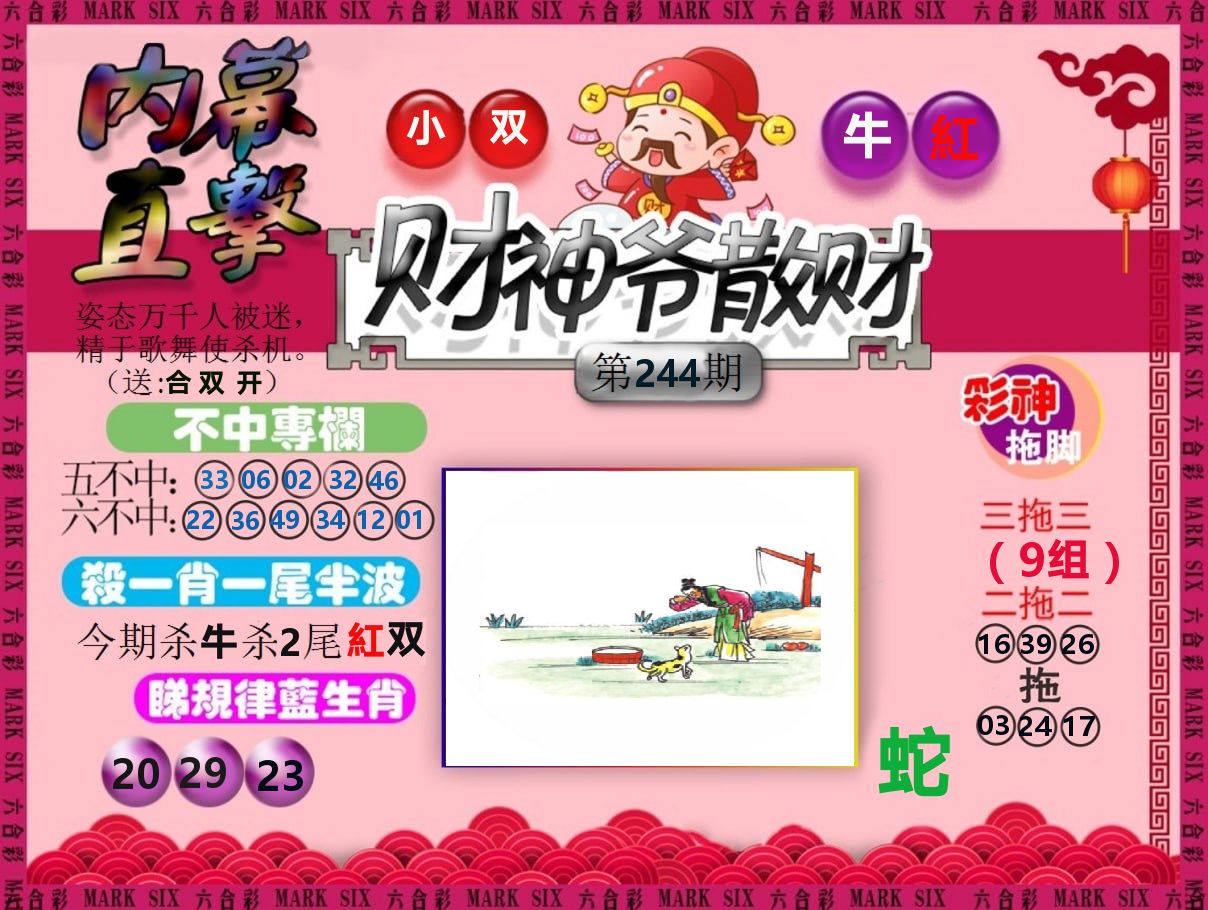 财神爷散财 第244期