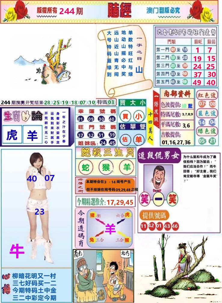 澳门赌经 第244期
