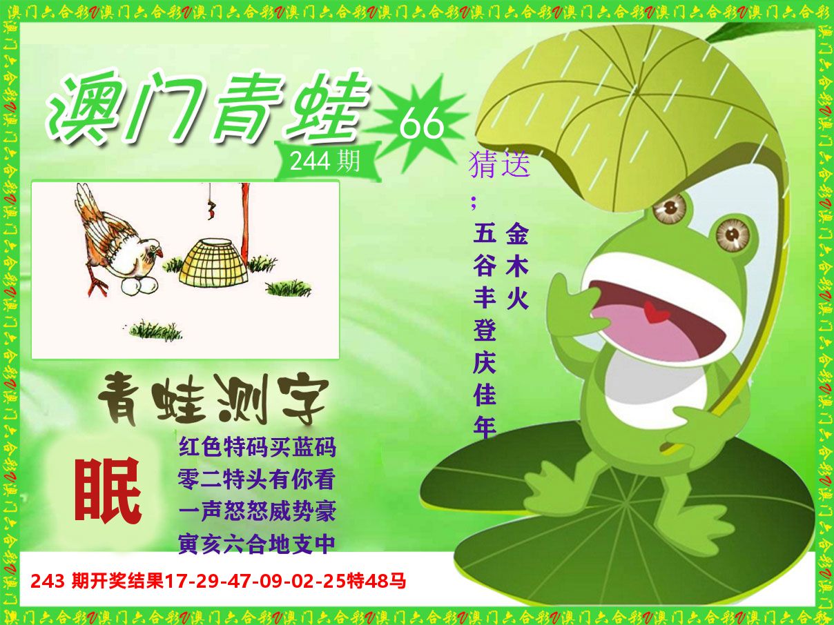 青蛙系列66 第244期