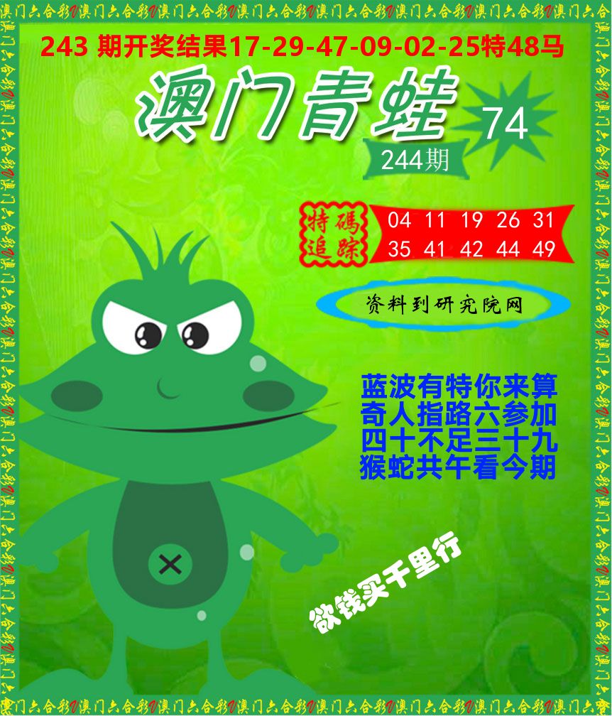青蛙系列74 第244期