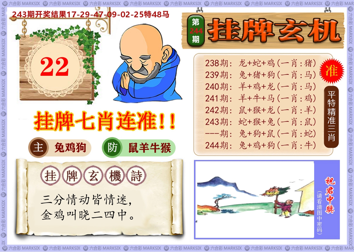 澳门挂牌玄机 第244期