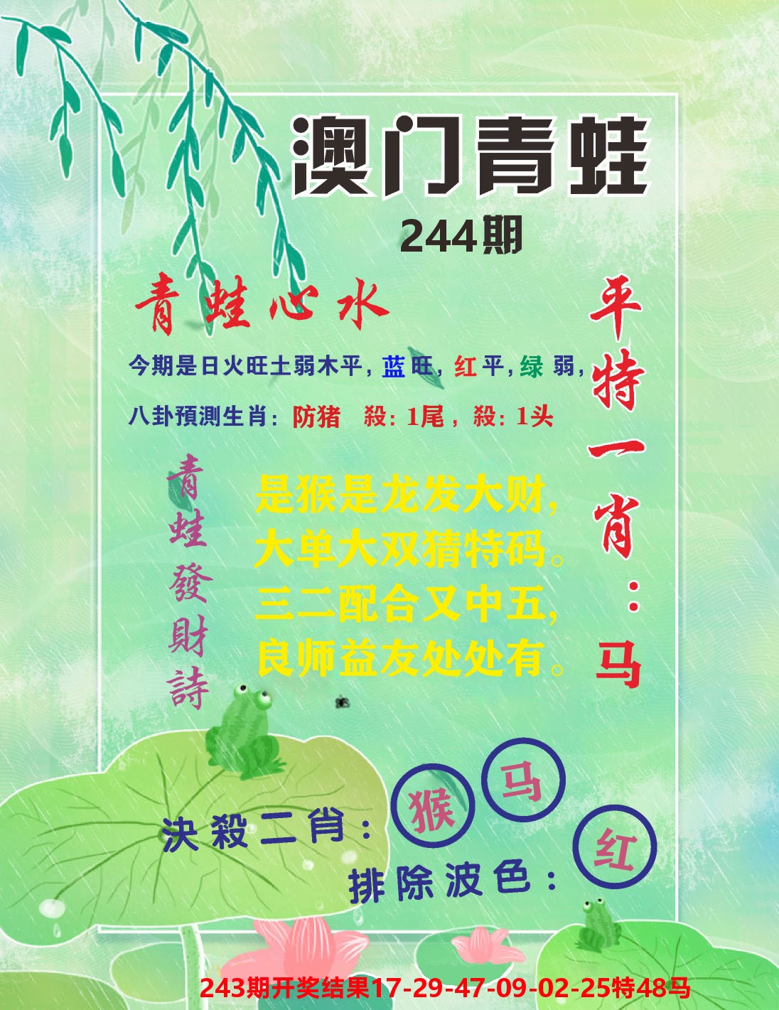澳门致富经C 第244期