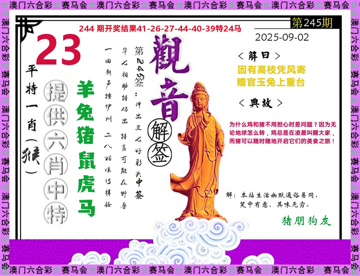 观音解签 第245期